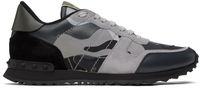 Valentino Garavani Baskets Rockrunner noir et gris