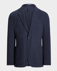 Men's Hadley Hand-Tailored Herringbone Jacket
