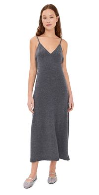 LISA YANG Marlie Cashmere Dress Graphite 1