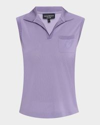 Sleeveless Pique Polo