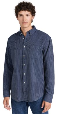 Taylor Stitch Jack Roped Indigo Shirt Roped Indigo 46