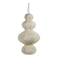 Blanc D'ivoire - Suspension sora en tissu et métal - crème - ø 49 x 84 cm - Taille Unique - Blanc