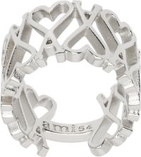 AMI Paris Silver Ami de Coeur Ring