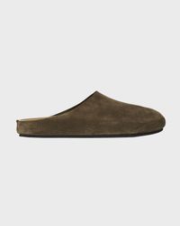 Hugo Suede Easy Mules