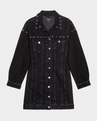 Ladera Studded Denim Mini Dress