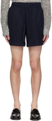 LE17SEPTEMBRE Short bleu marine à cordon coulissant