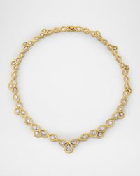 Etoilee 18K Yellow and White Gold Diamond Necklace