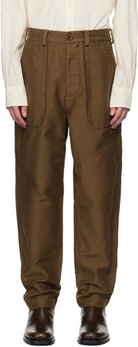 CASEY CASEY Brown Faille Cargo Pants