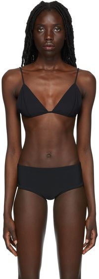 The Row SSENSE Exclusive Black Fotini Bikini Top