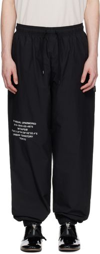 WTAPS Black SPST2002 Lounge Pants