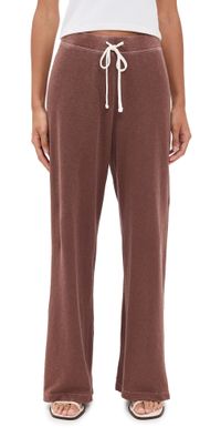 James Perse Wide Leg Sweatpants Cedar Pigment 2