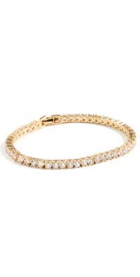 SHASHI Tennis Clasp Bracelet Gold One Size