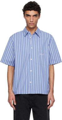 Axel Arigato Chemise Daily bleu et blanc