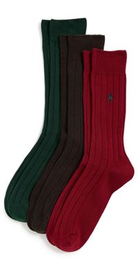 Polo Ralph Lauren Cotton Rib Socks 3 Pack Hunte 10-13