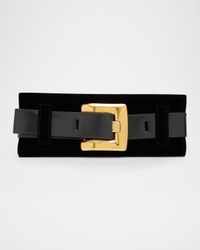 Anthem Belted Velvet Clutch Bag