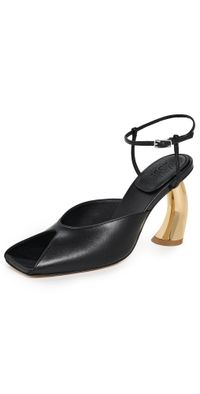 A. W.A. K.E. MODE Giustine Sandals Black 40