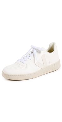 Veja V-10 Laceup Sneakers Full White 36