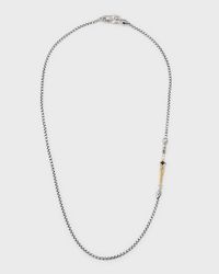 Men's Laconia Necklace with Black Spinel and Onyx