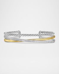 11mm Crossover Bracelet in Silver