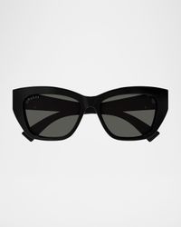 Cat-Eye Acetate Sunglasses