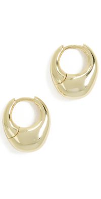 SHASHI Carter Hoop Earrings Gold One Size