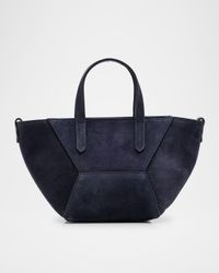 Duo Mini Suede Shopper Tote Bag
