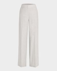 High-Rise Straight-Leg Pants