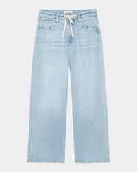 Angeleno Drawstring Wide-Leg Jeans
