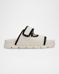 Brinley Crochet Grip Sporty Slide Sandals