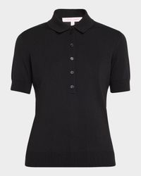 Short-Sleeve Silk-Blend Polo Shirt