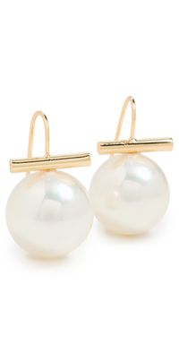 SHASHI Pearl Giselle Studs Pearl/Diamond One Size