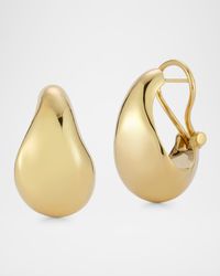 Julian 18K Yellow Gold Wide Wave Hoop Earrings