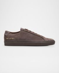 Men's Achilles Nubuck Low-Top Sneakers