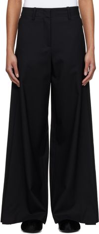 Kenzo Black Kenzo Paris Wide-Leg Trousers