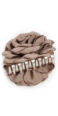 Lele Sadoughi Rosette Clip Fawn One Size