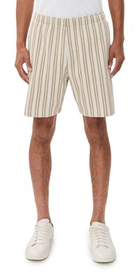 Vince Jacquard Stripe Shorts 7.5 Terrapin Combo S