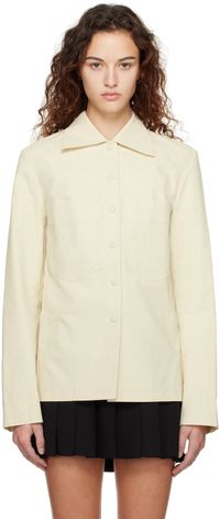 LOW CLASSIC Beige Pocket Jacket