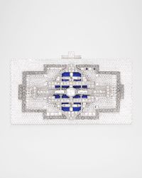 Lillian Sleek Crystal Rectangle Clutch Bag
