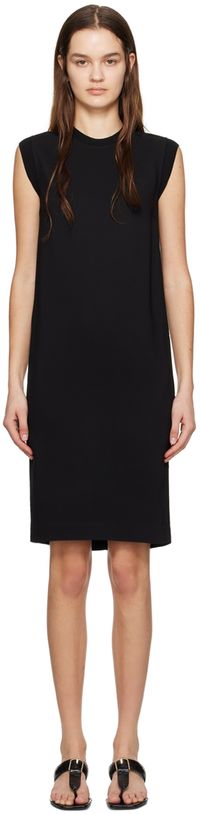 TOTEME Black Pocket Midi Dress