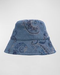 Paisley Denim Bucket Hat