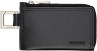 JACQUEMUS Black & Navy Les Classiques 'Le porte-zippé Cuerda' Card Holder