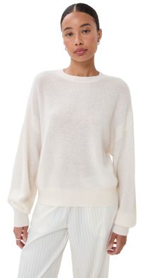Le Kasha Cashmere Modena Brushed Sweater White M/L
