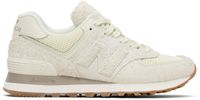 New Balance Beige & Green 574 Sneakers