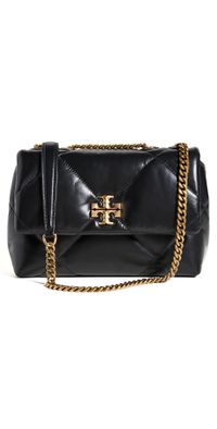 Tory Burch Kira Diamond Quilt Small Convertible Shoulder Bag Black One Size