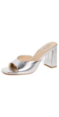Badgley Mischka Cadence Mules Silver 6