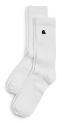 Carhartt WIP Madison Two-Pack Socks White/Black One Size