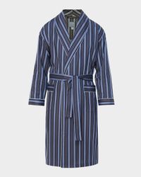 Men's Sateen Multi-Stripe Shawl Robe