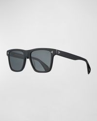 Men's Casian Acetate Rectangle Sunglasses