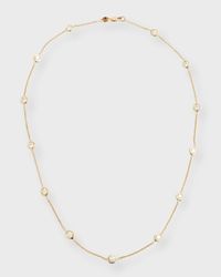 18K Yellow Gold Diamond 13 Station Necklace