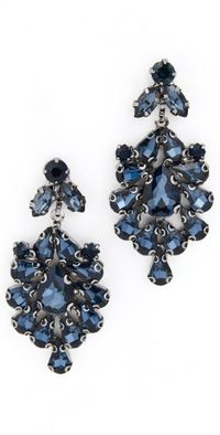 Maison Irem Indigo Earrings Dark Blue One Size
